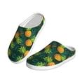 thumbnail image 2 of Goofa Pineapples with Palm Leaves Print Womens Mens Cotton Lightweight House Slippers , Washable Home Slippers,Indoor Comfy Bedroom Cozy Slippers-35/36, 2 of 7
