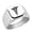 Silver, variant on Medical Symbol Stainless Steel Signet Ring