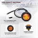 thumbnail image 4 of 100 Pcs 3/4 Inch Small Round Amber Side Marker Lights for Trailer, 4 of 5