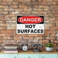 thumbnail image 6 of Metal Hanging Plate Horizontal Sign HOT SURFACES, Waterproof, Fade and Scratch Resistant, safety signs, equipment Warning signs, etc - DANGER SIGN Style 20x30cm, 6 of 8