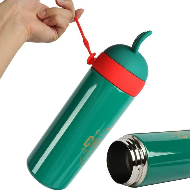 BIGTREE Holiday Christmas Green Insulated Stainless Steel Water Bottle Hot  Cold Thermos for Adults 