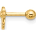 thumbnail image 2 of 14K Yellow Gold 18 Gauge Polished Snake Cartilage Stud(Length 10.2) - Jbsp, 2 of 5