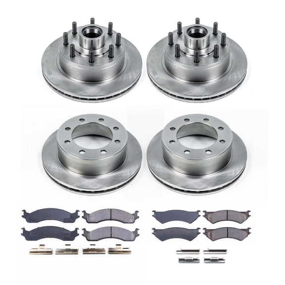 Ultimate Brakes Front and Rear Semi-Metallic Brake Pad and Rotor Kit with Hardware WM81437