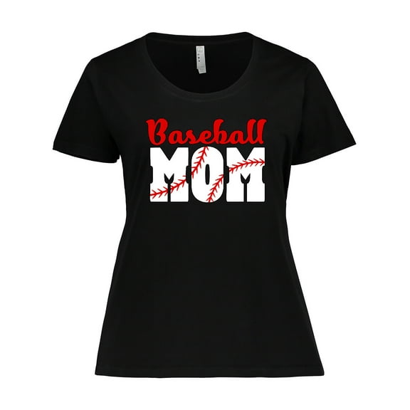 Inktastic Baseball Mom Women's Plus Size T-Shirt