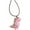 Pink, variant on Adorable Dinosaur Pendant Necklace Long Rope Chain Neckchain Fashion Accessory
