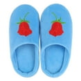 thumbnail image 5 of Clearance Sale!1Pair Memory Foam Indoor Slippers for Women Warm Plush Home Slipper Autumn Winter Shoes House Flat Floor Soft Slient Slides Bedroom Green 2 36-37, 5 of 6