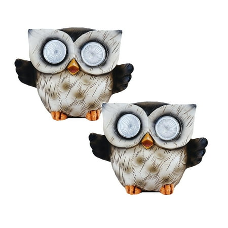 

NGHnuifg Creative Owl Solar Energy Lamp Animal Sculpture Resin Ornaments Cute Owl Night Light Birthday Christmas Decoration Dorm Room Lights Kids Bathroom Kids Night *2PCS