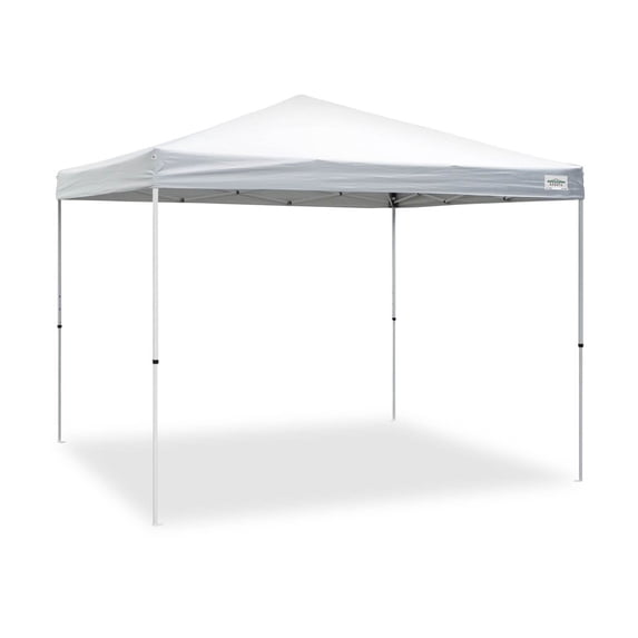 Open Box Caravan Canopy Sports V Series 2 Pro 10x10Ft Straight Leg Tent, White
