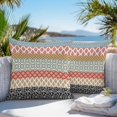 thumbnail image 3 of Throw Pillow Covers 18x18 Inch Set of 2, Boho Waterproof Outdoor Pillow Covers, Colorful Striped Ethnic Modern Geometric Abstract Art Decorative Cushion Pillowcases for Couch, Sofa, Bed, Patio, 3 of 9