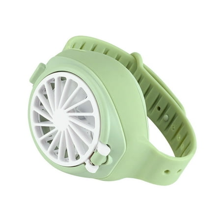 

Portable Personal Mini Mechanical Watch Fan Handheld Ultra-Quiet Third Gear Speed Air Cooler USB Folding Small Pocket Fan for Summer Home Outdoor Cooling Appliances