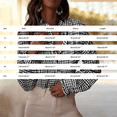 thumbnail image 3 of Endives Womens Button Down Blouse Plaid V Neck Casual Long Sleeve Tops Work Checkered Shirt Trendy Spring Outfit, 3 of 6