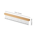 thumbnail image 3 of Wall Mounted Pull-Out Wooden Hanger Rack with Sliding Hooks – Space-Saving Belt, Bra & Accessory Organizer for Entryway, Bathroom, and Bedroom, 3 of 4
