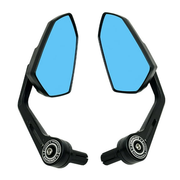 Nuoxin 1 Pair Motorcycle Rearview Mirror Durable Structure Adjustable Design Universal Fit Simple Installation Handlebar Side View Mirrors