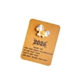 thumbnail image 2 of Homtrend 2026 Year of the Horse Pocket Card Encouragement Gift Resin Lucky Coin Card with Greeting Card Employee Appreciation Motivational Keepsake Wallet Card Gift, 2 of 6