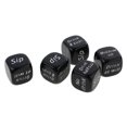 thumbnail image 2 of 5 Piezas Letra Inglesa Drink Decider Dices Games Pub Bar Fun Die Toys Negro Sunnimix Bebida Decider Dice, 2 of 8