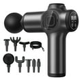 thumbnail image 1 of Muscle Massage Gun 8 Massage Heads LCD Screen Display Fascial Gun (Black), 1 of 6