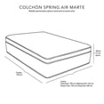 thumbnail image 4 of Colchón King Size + Sábanas Softy + Protector de Colchón Spring Air Marte, 4 of 8