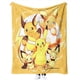 thumbnail image 1 of Manta de Pikachu con bonitos dibujos animados, manta de franela para todas las estaciones, para sofá, ropa de cama, decoración de sala de estar, 50 x 60 P-1, 1 of 1