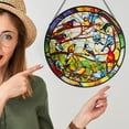 thumbnail image 4 of Stained Glass Birds Suncatchers, Branch Hanging Art for Windows, Home, Office, Cafe, Bird Lovers, Christmas, 4 of 6