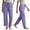 #15Purple, variant on Byworldtasic Casual Pants for Women Elastic Drawstring Waist Trousers with Cinchable Ankles Soft Breathable Pants