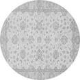 thumbnail image 1 of Ahgly Company Indoor Round Oriental Gray Traditional Area Rugs, 7' Round, 1 of 4