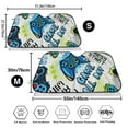 thumbnail image 3 of Balery Game All Day Print Car Windshield Sun Shade,Windshield Sunshade for Car Pickup Truck SUV Accessories-Small, 3 of 7