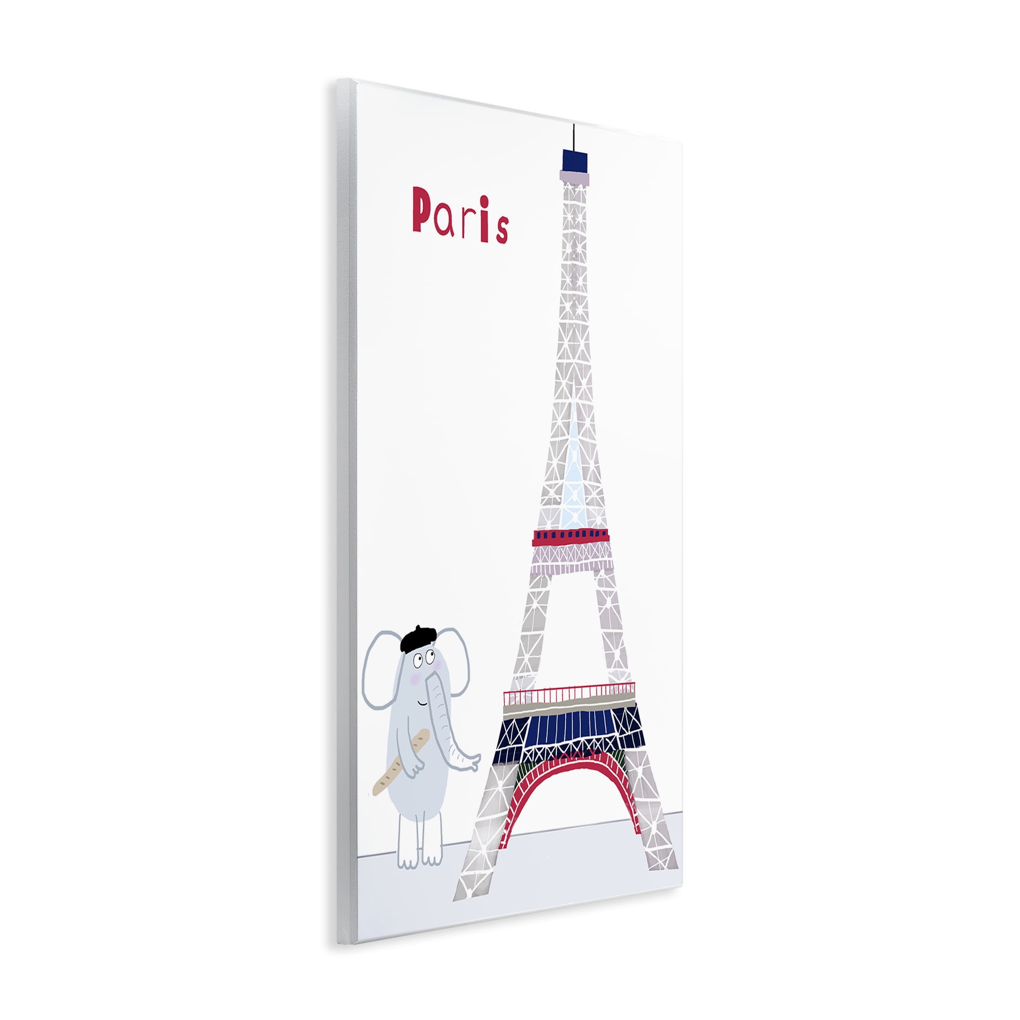 Elephant & Eiffel Tower Wall Plaque Art, design by Carla Daly