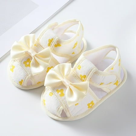

Hunpta Kids Sandals Baby Girls Soft Infant Toddler Walkers Shoes Bow Princess Shoes Sandals Cute Bowknot Flat Walkers Shoes