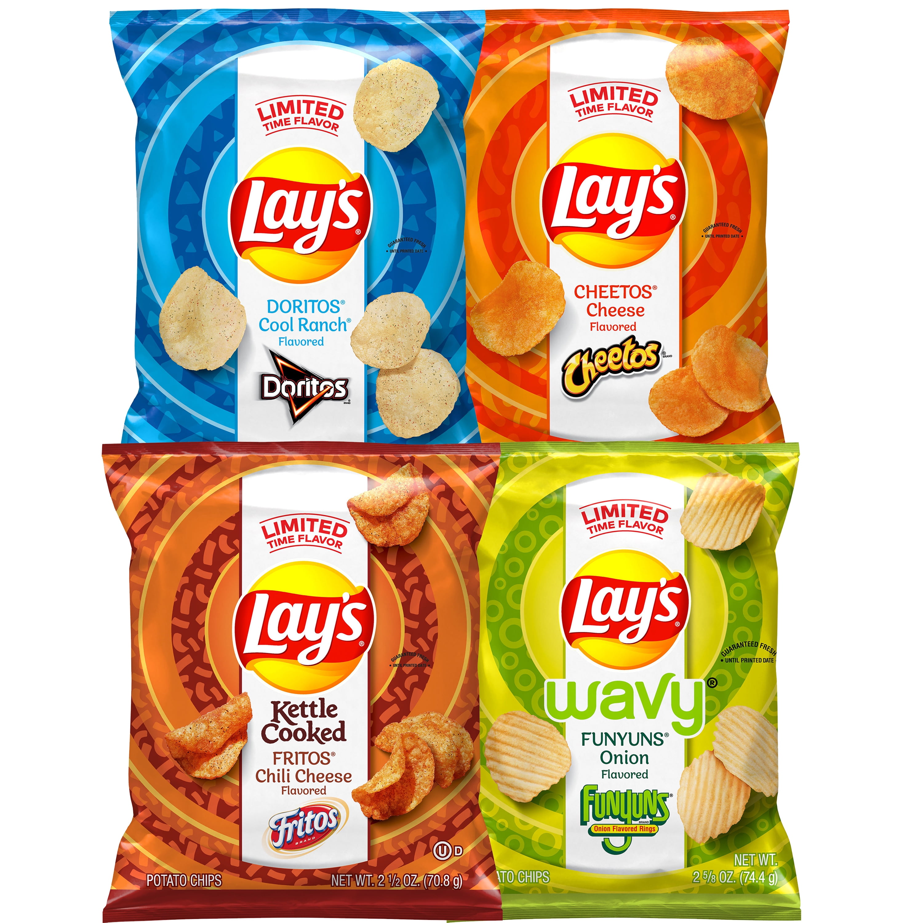 Limited Edition Lay’s Flavor Swap Variety Pack, 8 Count - Walmart.com