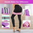 thumbnail image 4 of Resistance Bands For Legs And Butt, Exercise Band, Anti-Slip & Roll Elastic Workout Booty Bands For Women Squat Glute Hip Training - L-green, pink, purple, 4 of 5