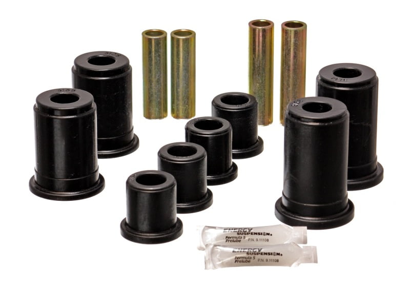 Energy Suspension 9904 Chevy Silverado/GMC Sierra Black Front and Lower Control Arm Bushing Set