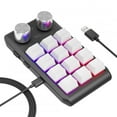 thumbnail image 2 of Portable Mini Keyboard USB Wire Control Custom Gaming Keyboard Programmable DIY Mechanical Keypad Black, 2 of 5