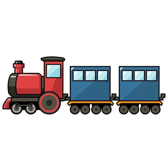 TNCT's Cartoon Train Edible Icing Image Cake Topper
