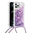 thumbnail image 1 of Funda FOXDOCK para iPhone 12 Pro con Cuerda Ajustable, Brillo Líquido, Protección Antigolpes y Lente – Ideal para Regalo, 1 of 6