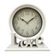 thumbnail image 1 of Reloj de escritorio rústico, relojes de repisa, relojes decorativos, relojes de mesa silenciosos que no hacen tictac. Blanco, 1 of 8