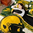 thumbnail image 4 of jejeloiu American Rugby Helmet 7-Piece Twin Bedding Sets,Football Ball Games Bedding Comforter Set For Sport Lover Reversible, 4 of 8