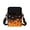 Flaming Pumpkin Pattern, variant on Football Fire Lightweight Crossbody Bag, Polyester Crossbody Purse Portable Cross Body Purse for Travel Running