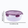 thumbnail image 3 of 3-in-1 Fruit and Vegetable Storage Containers,Draining Fresh Keeper Bins with Lid,Large Organizer for Fridge Kitchen Pantry, 3 of 6