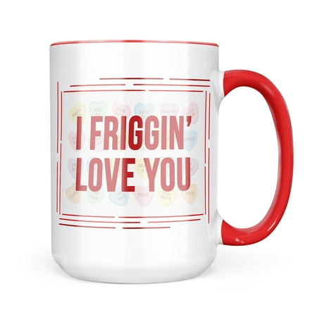 

Christmas Cookie Tin I Friggin Love You Valentine s Day Candy Hearts Mug gift for Coffee Tea lovers