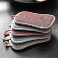 thumbnail image 1 of Esponja de cocina lavable 4 piezas MACHAO Esponja para lavavajillas de DOBLE cara reutilizable de microfibra antiestropajo, 1 of 1