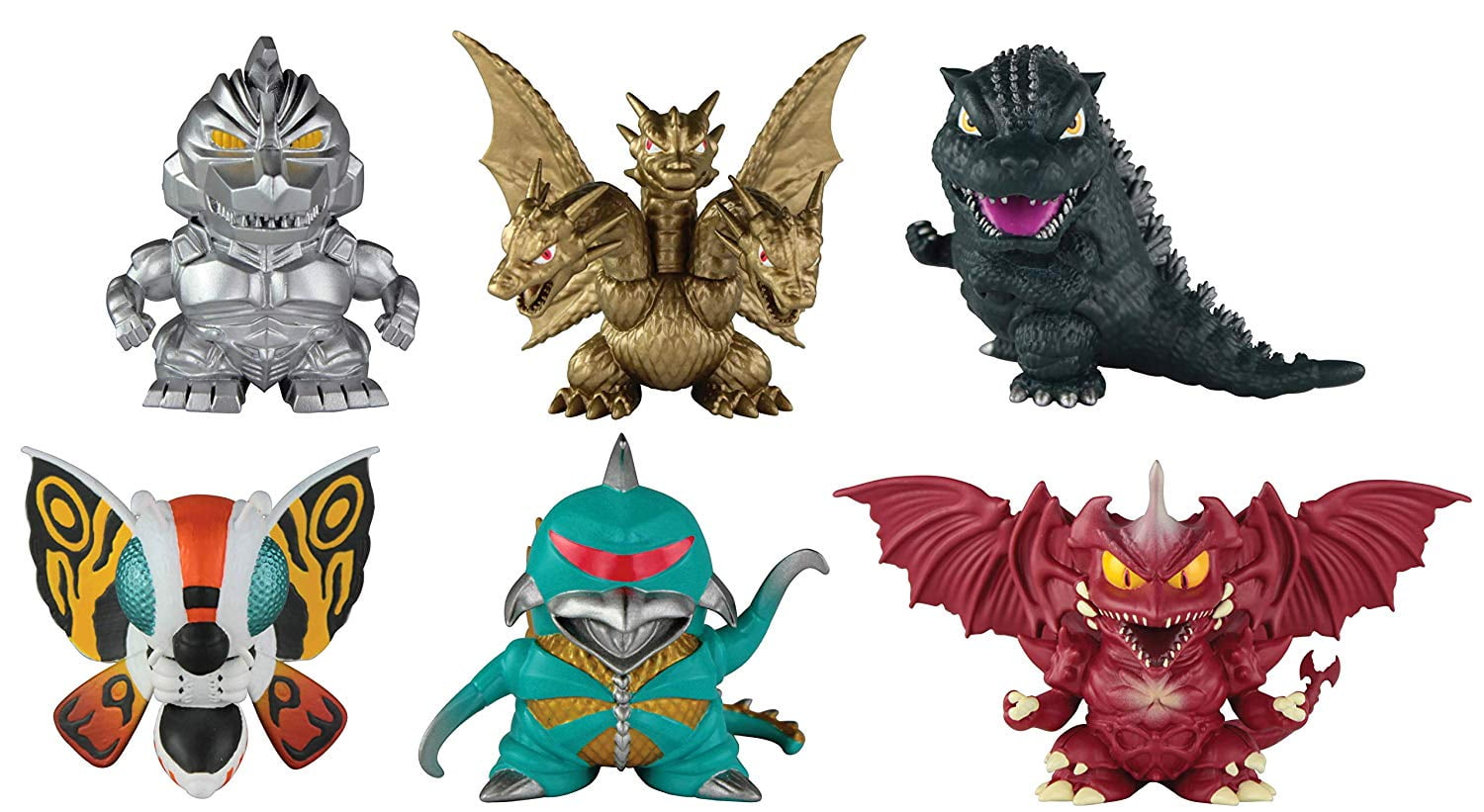 Chibi Godzilla Destoroyah & Gigan Mini Figure 2-Pack 2 inch Figures New Bandai - stealherhealth.com