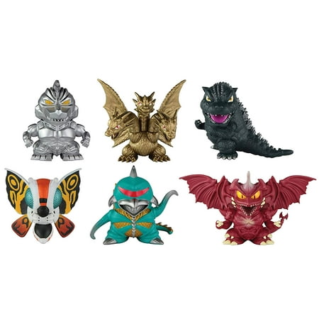 Bandai Godzilla Chibi Figure Six Pack Complete Set of 6
