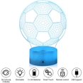 thumbnail image 3 of 3D Optical Illusion LED Light Lamp with 16 Colors Touch Sensor with Remote Control and RGB Color, Ideas for Bedroom Decoration, Birthday Christmas Party Gift Suitable for Boys and Girls (Football), 3 of 6