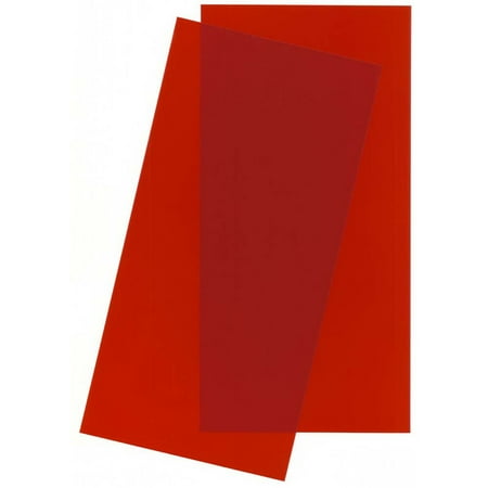Mint Scale Model - Evergreen Scale Models Red Transparent Sheet 6X12X.010 2 pc, EVG9901