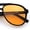 Black - Orange, variant on SA106 Mens Classic Aviator Sunglasses Retro Double-Bridge Racer Colored UV400 / Tortoise Frame - Solid Green Lens