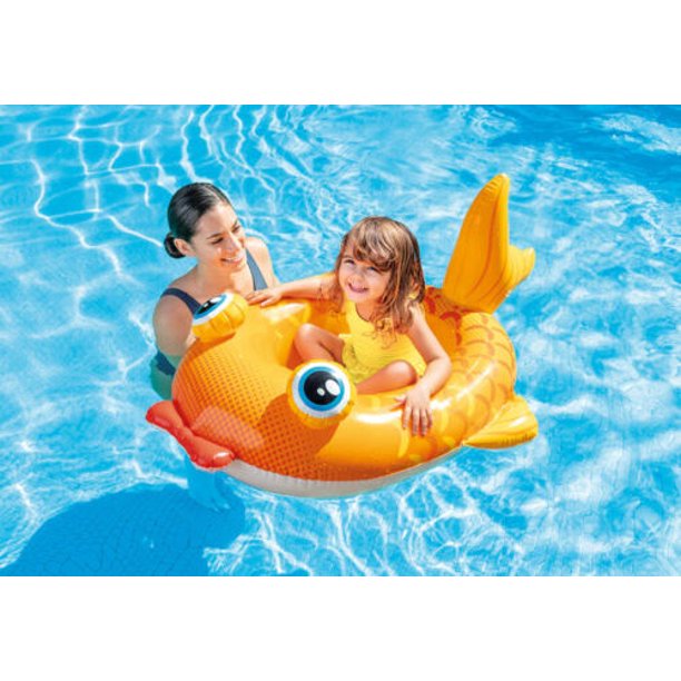 Inflatable Swimming Pool Float Kids Water Toys Orange Fish - Walmart.com