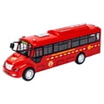 thumbnail image 1 of Milaget Bus Toy 1/12 Scale Educational Creative Bus Model for Party Birthday Parties Red, 1 of 8