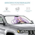 thumbnail image 6 of DouZhe Car Sunshades for Windshield, Moe Anime Character Girl Pattern Car Sun Shade Block Heat and UV Rays, 55" x 30", 6 of 8