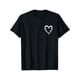 thumbnail image 2 of White Heart Cool Love Heart Graphic Valentines Day Men Women T-Shirt, 2 of 8
