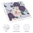 thumbnail image 3 of Shangniulu Floral Luncheon Cloth Napkins Watercolor Purple Flower Butterfly Cloth Napkin Decorative Dessert Dinner Cloth Napkin for Wedding Spring Party Supplies 2 PCS, 3 of 7